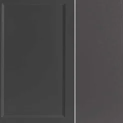 Dunkelgraue Waschkonsole mit Einlassbecken - Novelya