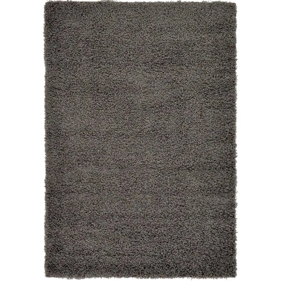 Dunkelgrauer Teppich mit Hochflor - Rosarios