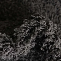 Dunkelgrauer Teppich mit Hochflor - Rosarios