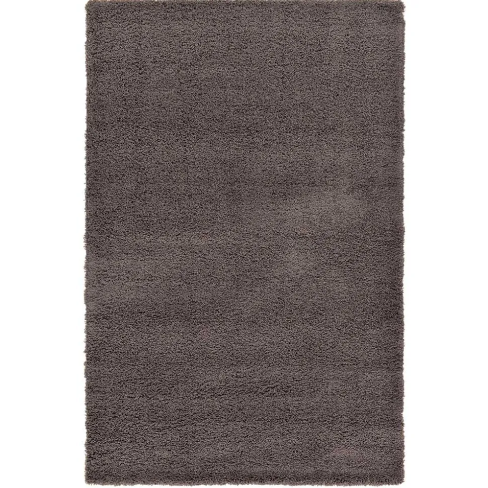 Dunkelgrauer Teppich mit Hochflor - Rosarios