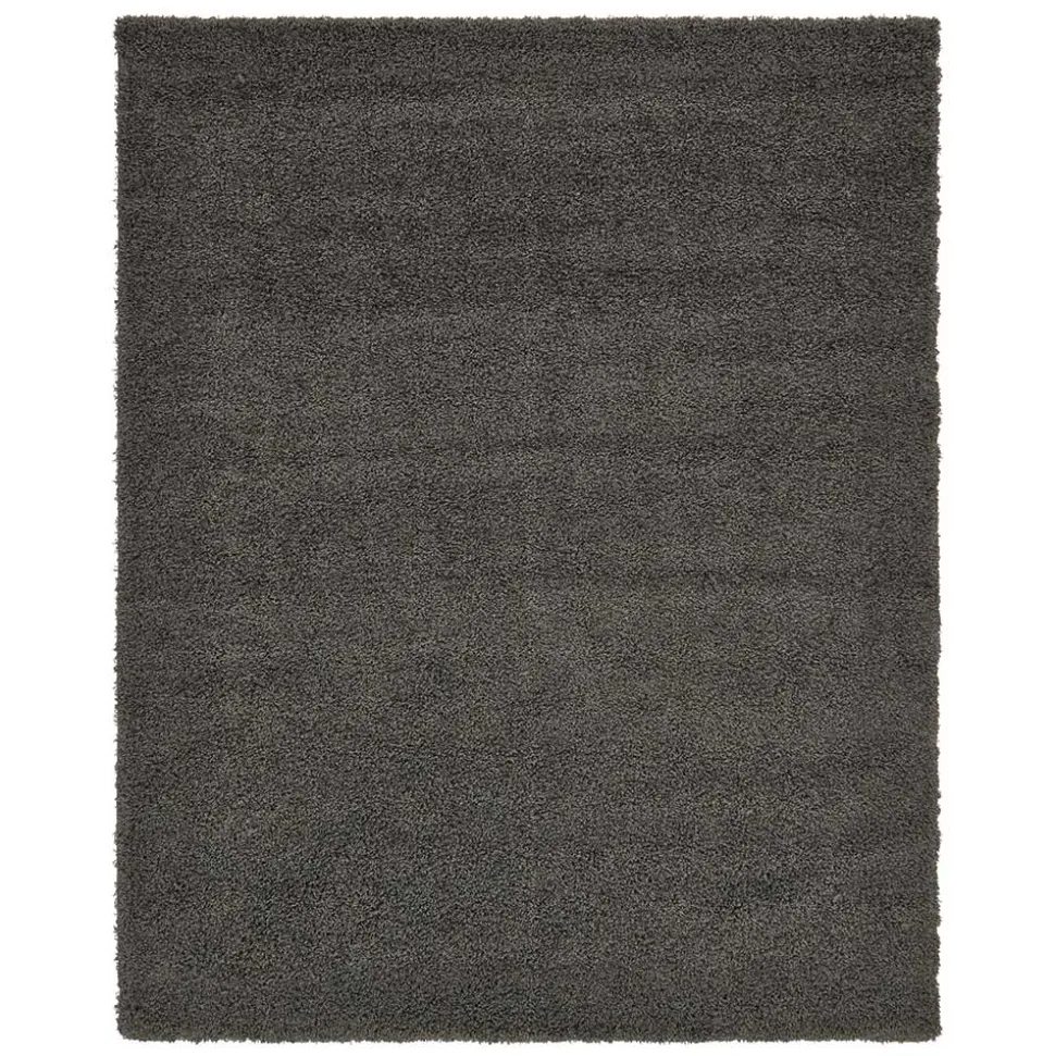 Dunkelgrauer Teppich mit Hochflor - Rosarios