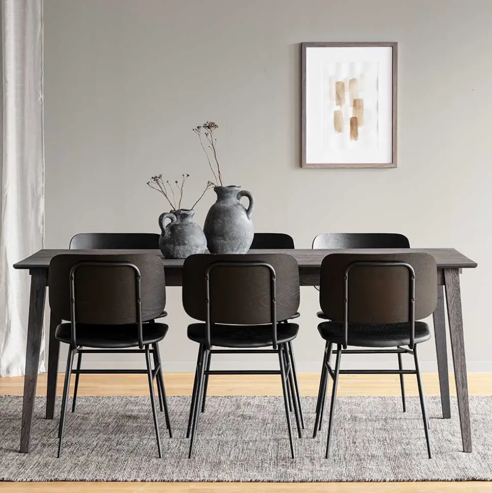 Dunkle Essgruppe im Skandi Design - Casna (siebenteilig)