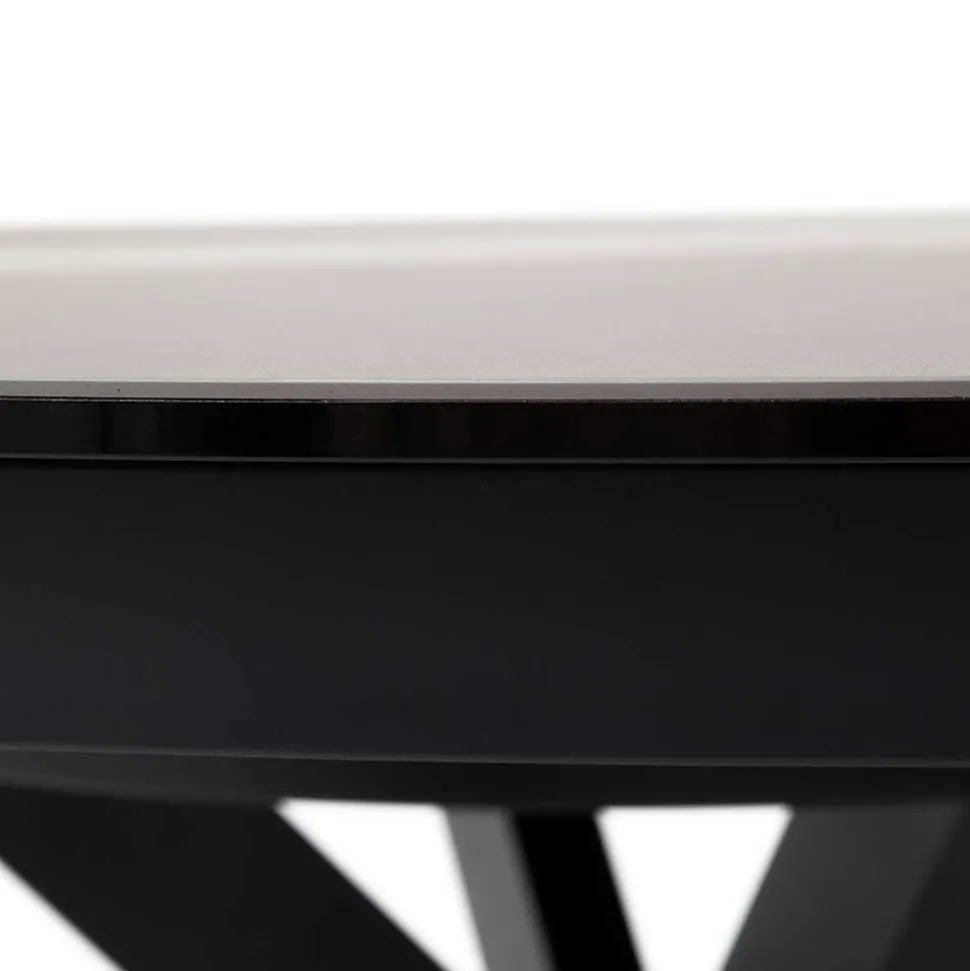 Dunkler Esstisch mit Butterflyauszug - Exmonda