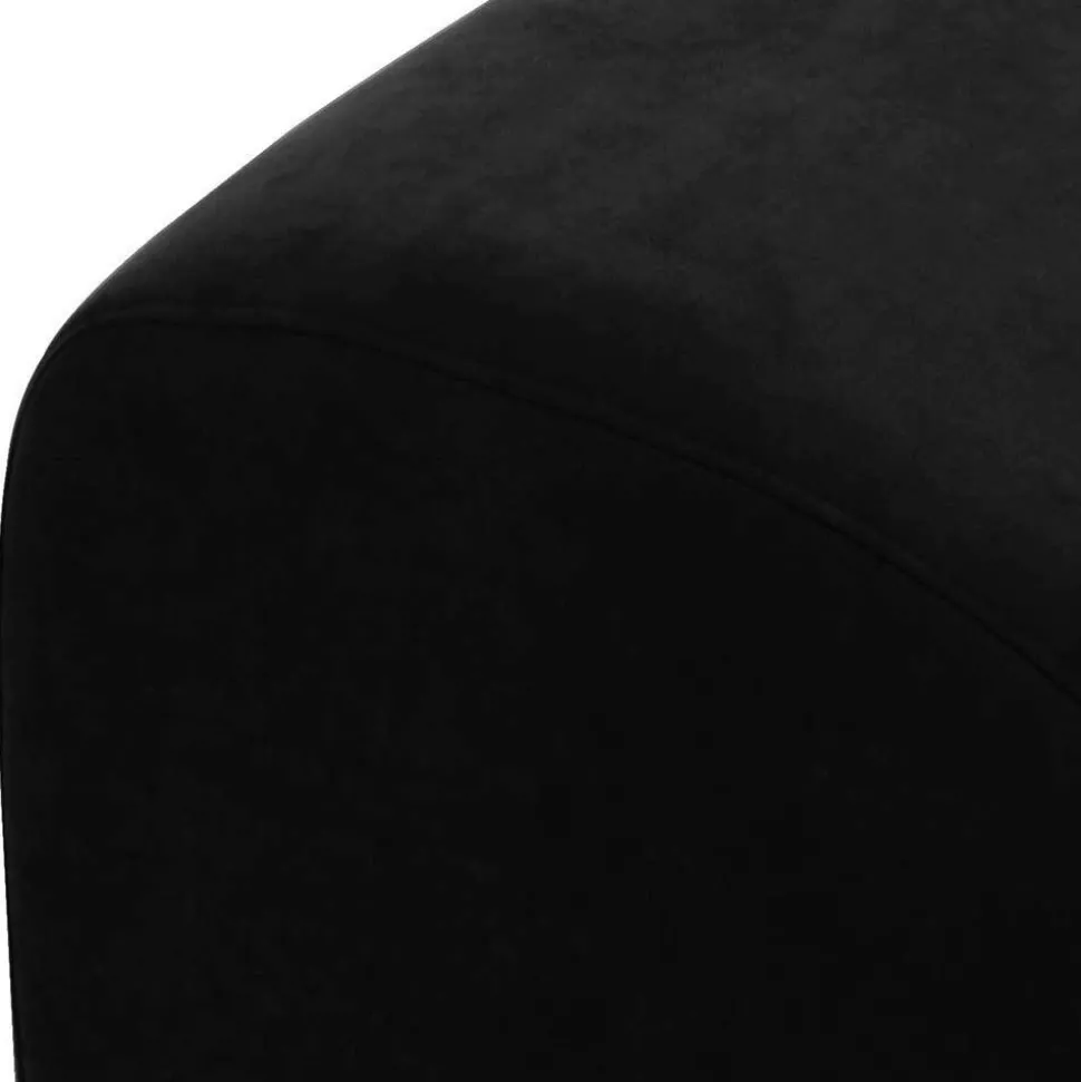 Dunkler Relaxsessel aus Velours Schwarz - Leverias