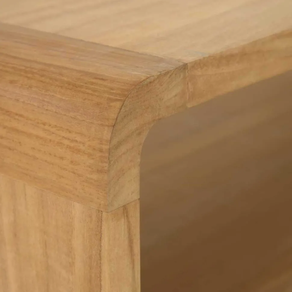 Echtholz Waschtisch aus Teak mit Wiener Geflecht - Tiranny