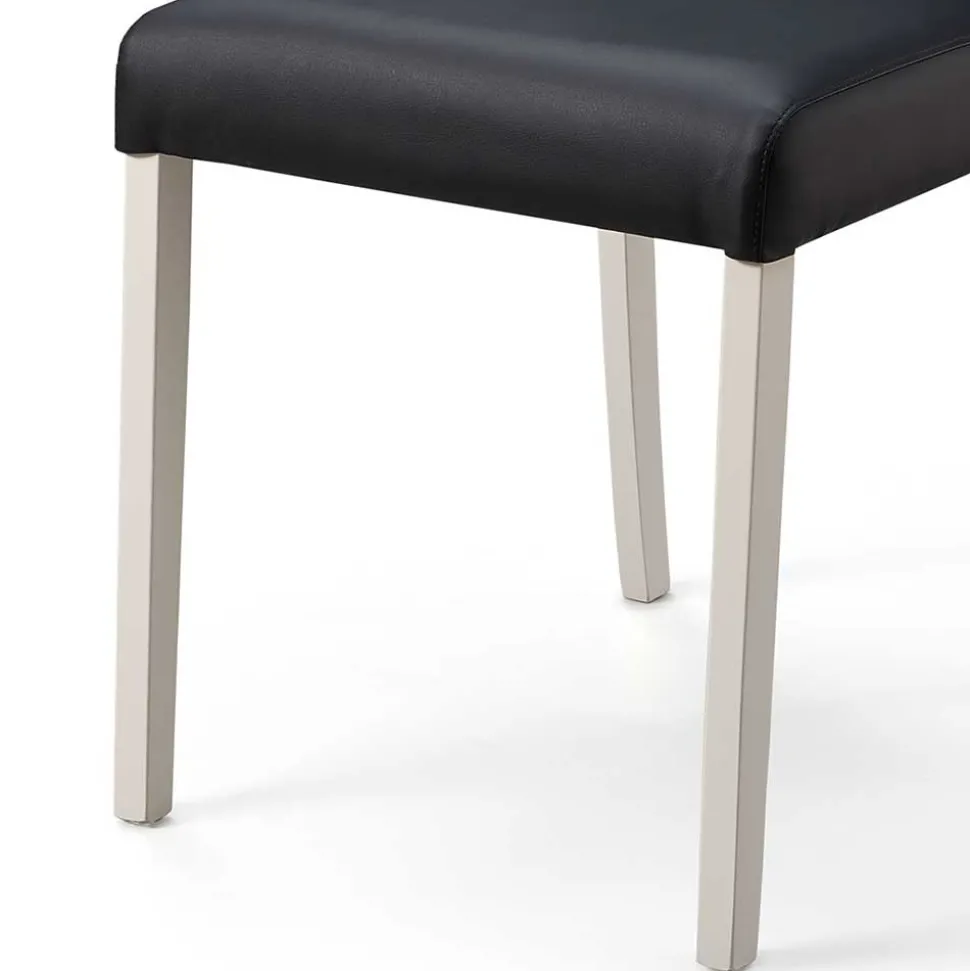 Eckbank Gruppe in Schwarz Weiß - Enevo (vierteilig)