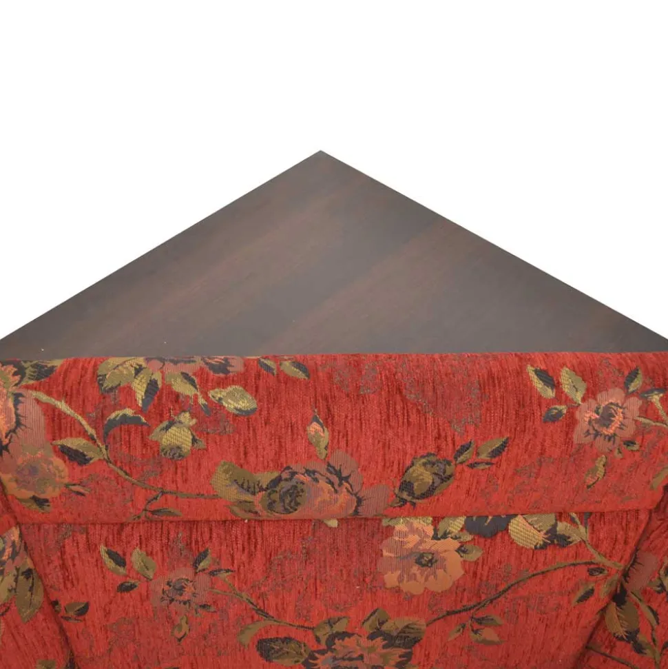 Eckbank Set in Nussbaum Braun mit Rot - Baltymore (vierteilig)