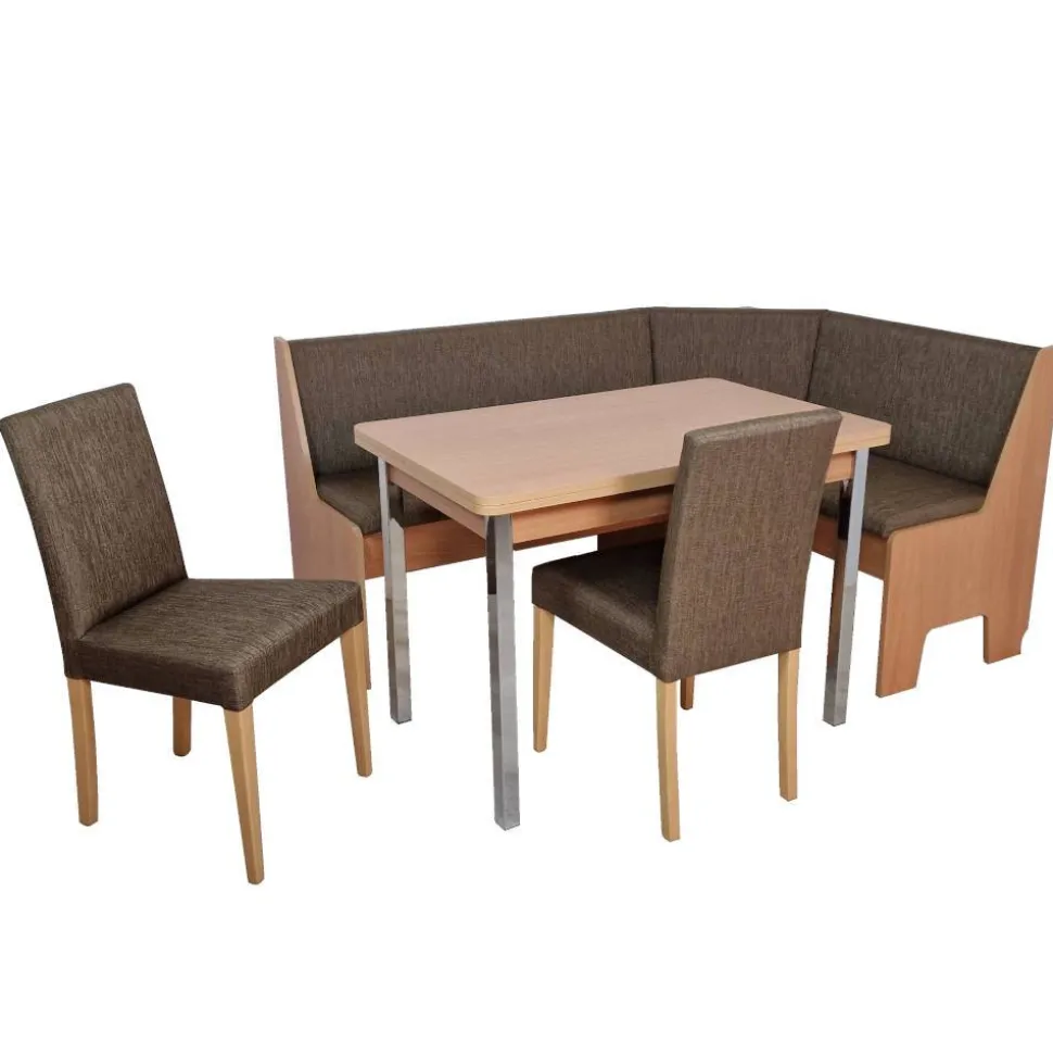Eckbank Tischgruppe mit fünf Sitzplätzen - Buryas (vierteilig)