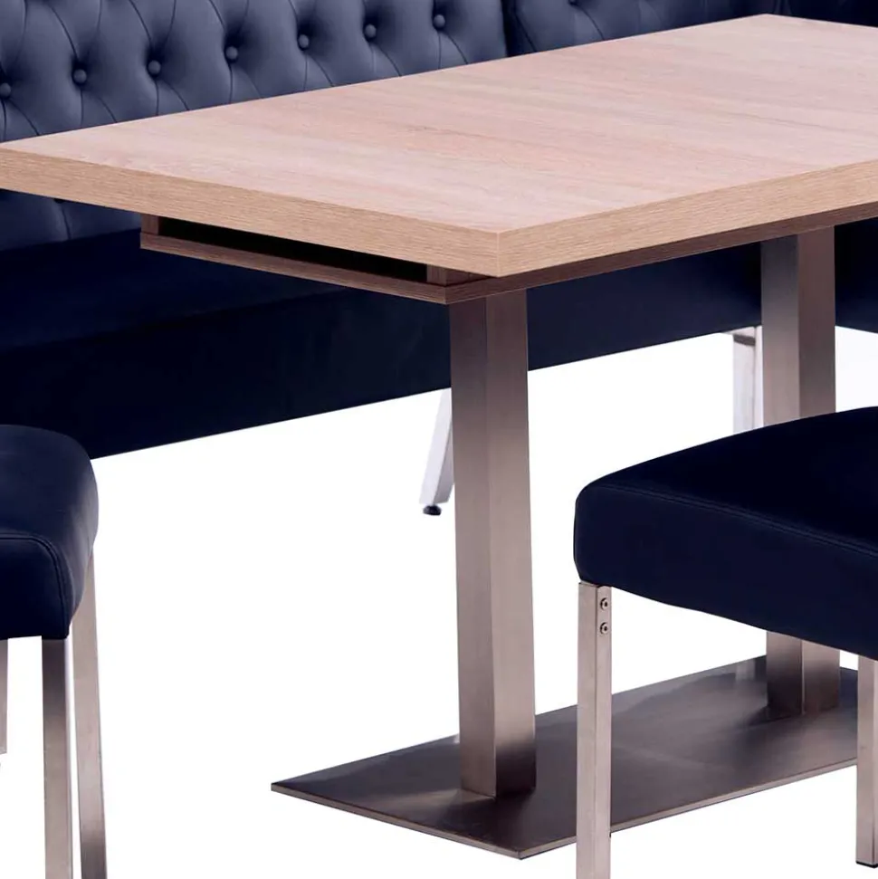 Eckbankgruppe in Dunkelblau - Curedo (vierteilig)