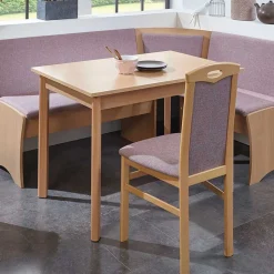 Eckbankgruppe in Rosa Jutta & Buchefarben (vierteilig)