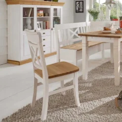 Eckbankgruppe Lugon im Landhausstil (vierteilig)