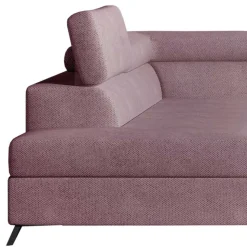 Eckcouch in Altrosa Samtbezug - Gina