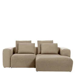 Eckcouch Sofalandschaft in Beige Chenille - Ruhnau