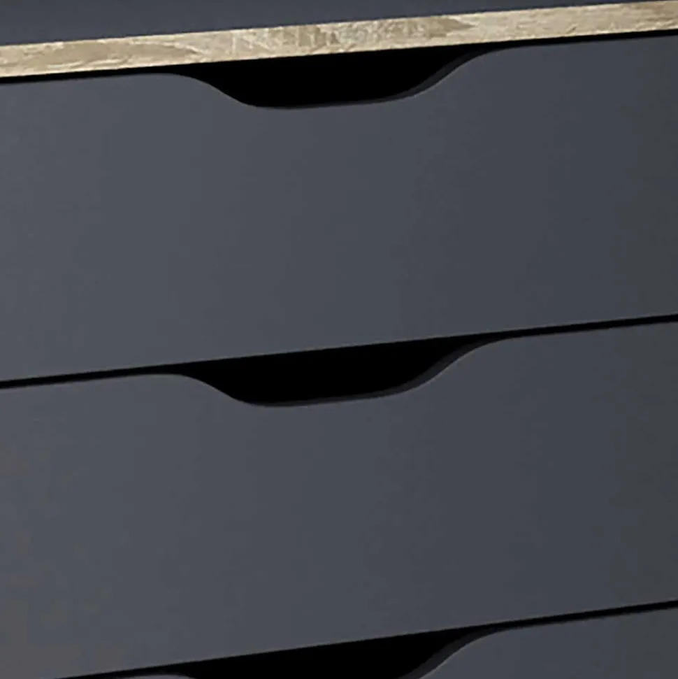 Eckschreibtisch in Anthrazit - Latina