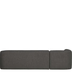 Ecksofa in Schwarzgrau Chenille - Barat
