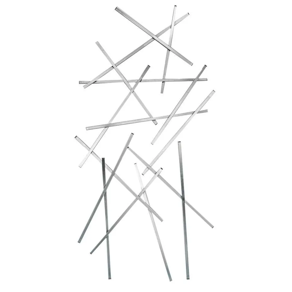 Edelstahl Garderobe mit zehn Haken - Shines