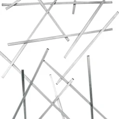 Edelstahl Garderobe mit zehn Haken - Shines