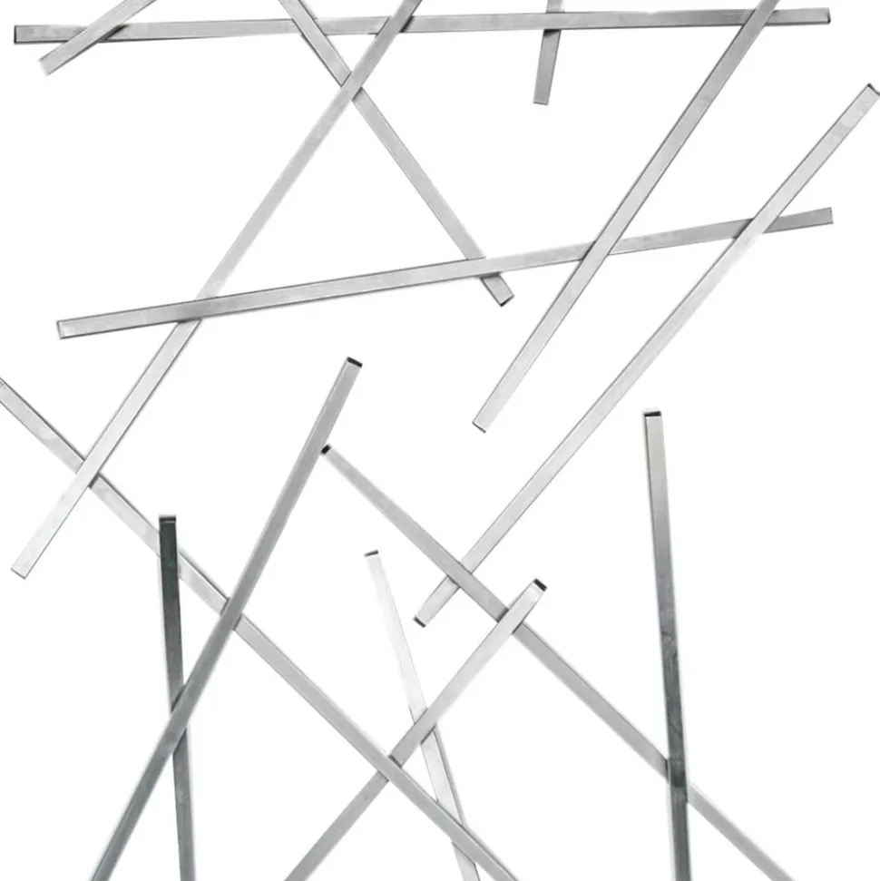 Edelstahl Garderobe mit zehn Haken - Shines