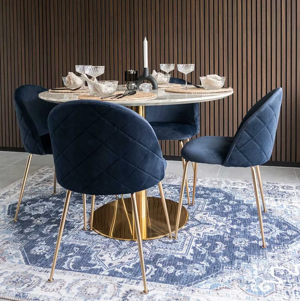 Edle Esstischgruppe in Rund - Lion (fünfteilig)