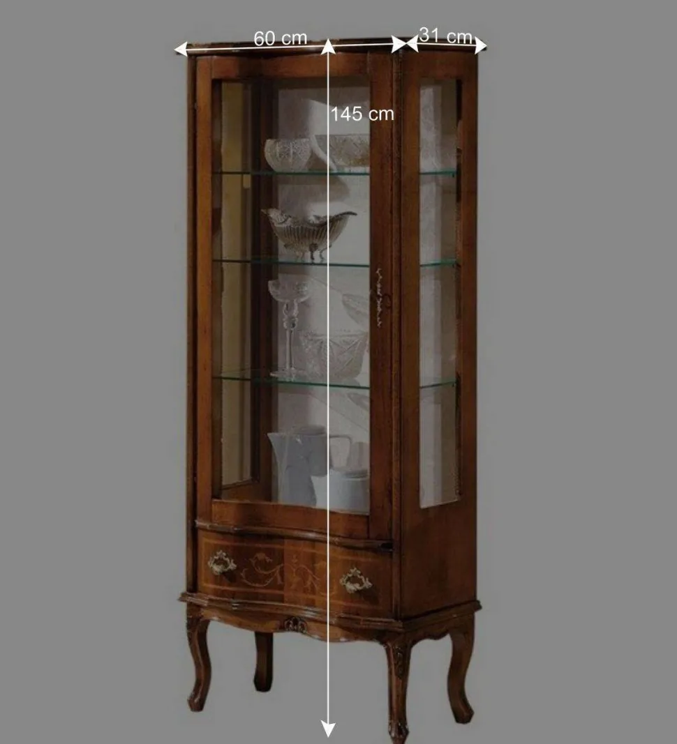 Edle Standvitrine in italienischem Design - Venerdina
