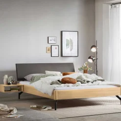 Ehebett Gestell in Eiche Hell - Quincey