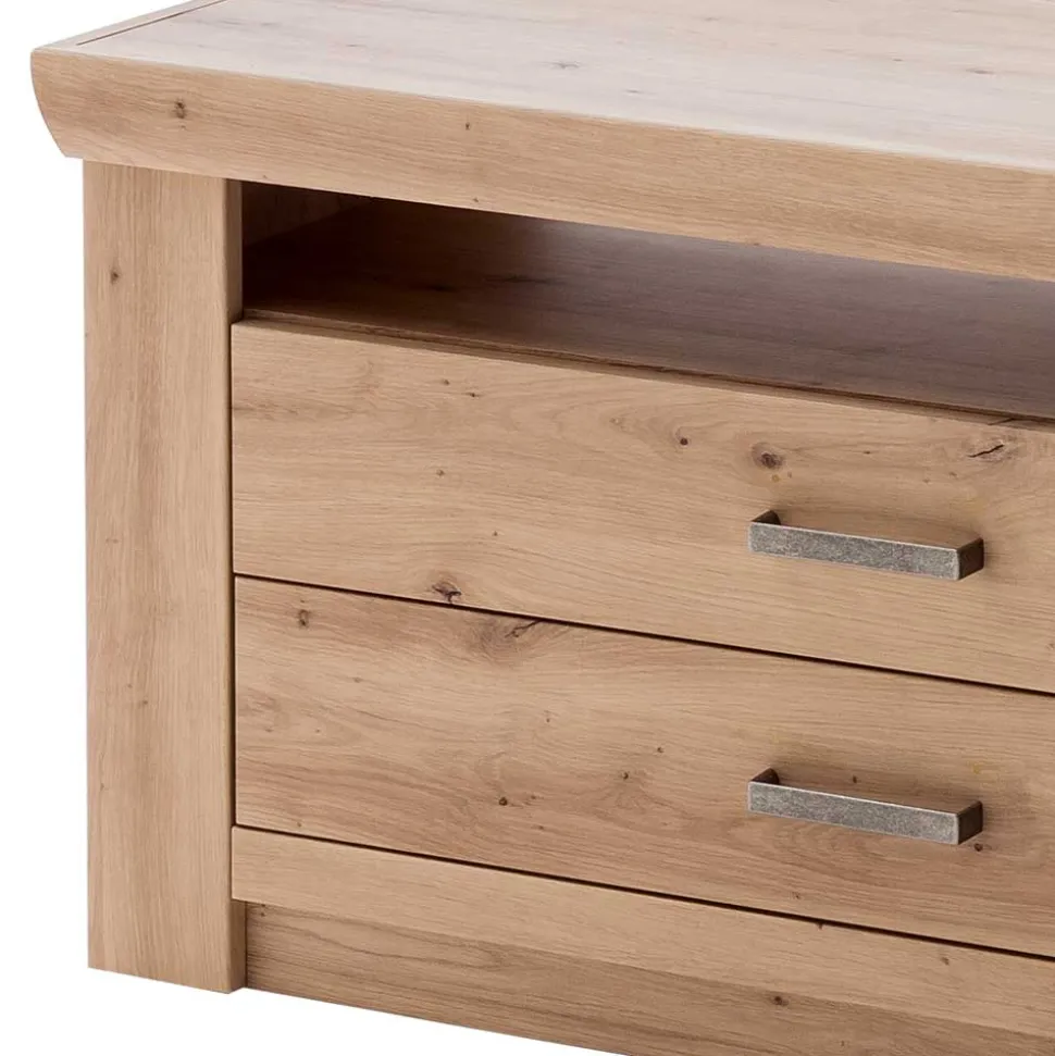 Eiche Dekor TV Board mit 2 Schubladen - Wykina
