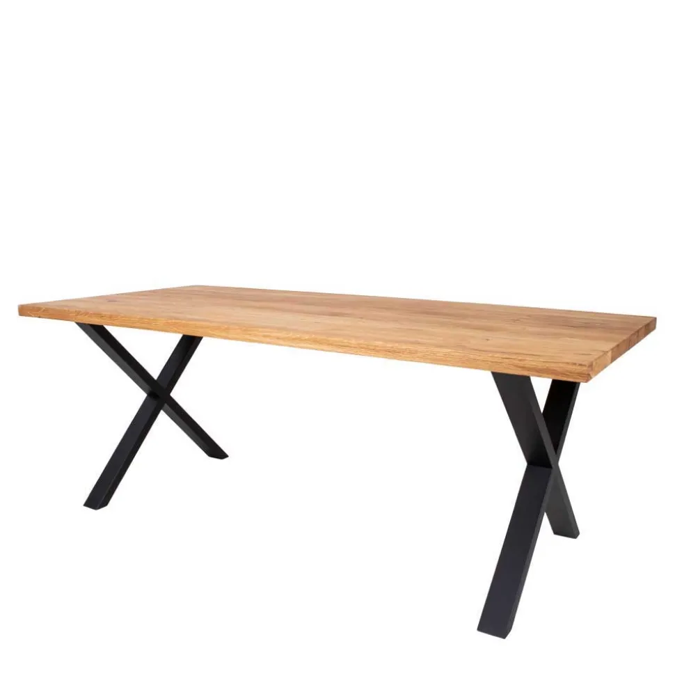 Eiche Esstisch & 6 Polsterstühle - Tricky (siebenteilig)