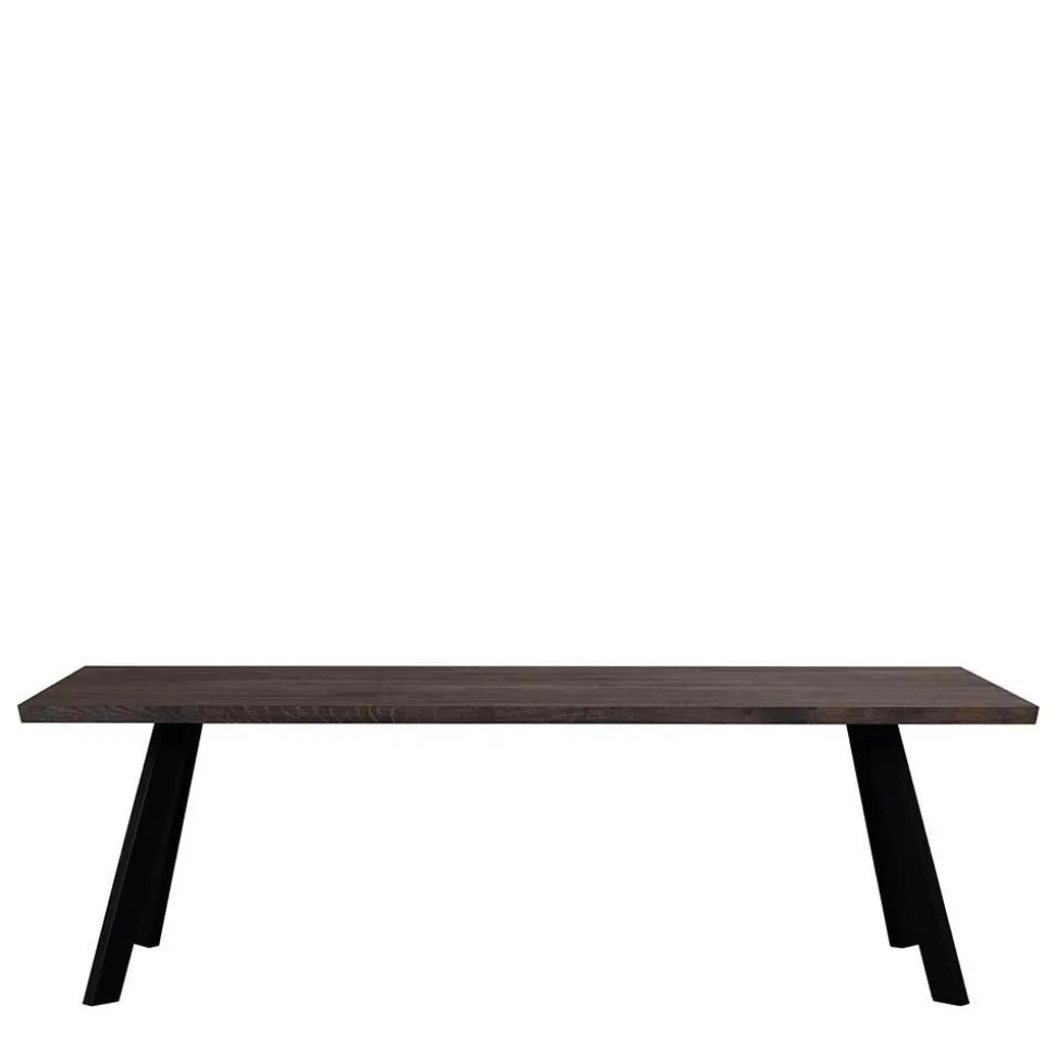 Eiche Rauchfarben Tisch & 6 Stühle Namac in Dunkelgrau (siebenteilig)