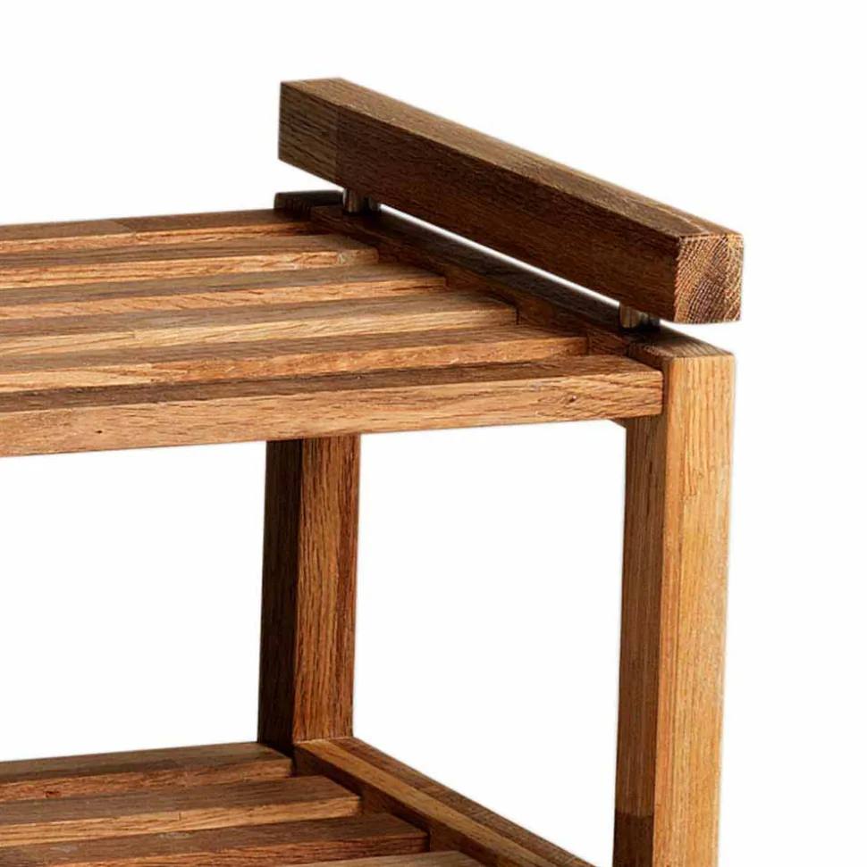 Eiche Schuhregal mit geölter Oberfläche - Helvana