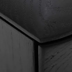 Eiche TV Lowboard in Schwarz geölt - Janeira