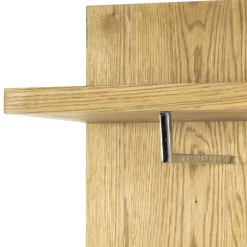 Eichefarbenes Garderobenpaneel Maurita mit Hutablage