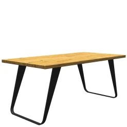 Eichenholz Tisch mit Bügelgestell - Vescinas