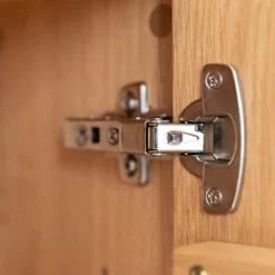 Eichenholz Vitrine mit Hirnholz Applikation - Deruta