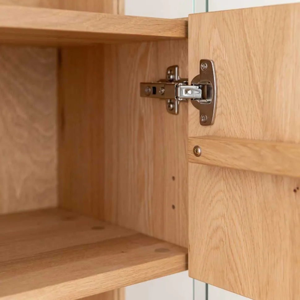 Eichenholz Vitrine mit LED Beleuchtung - Judita