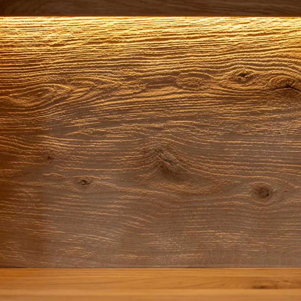 Eichenholz Vitrine mit LED Beleuchtung - Judita