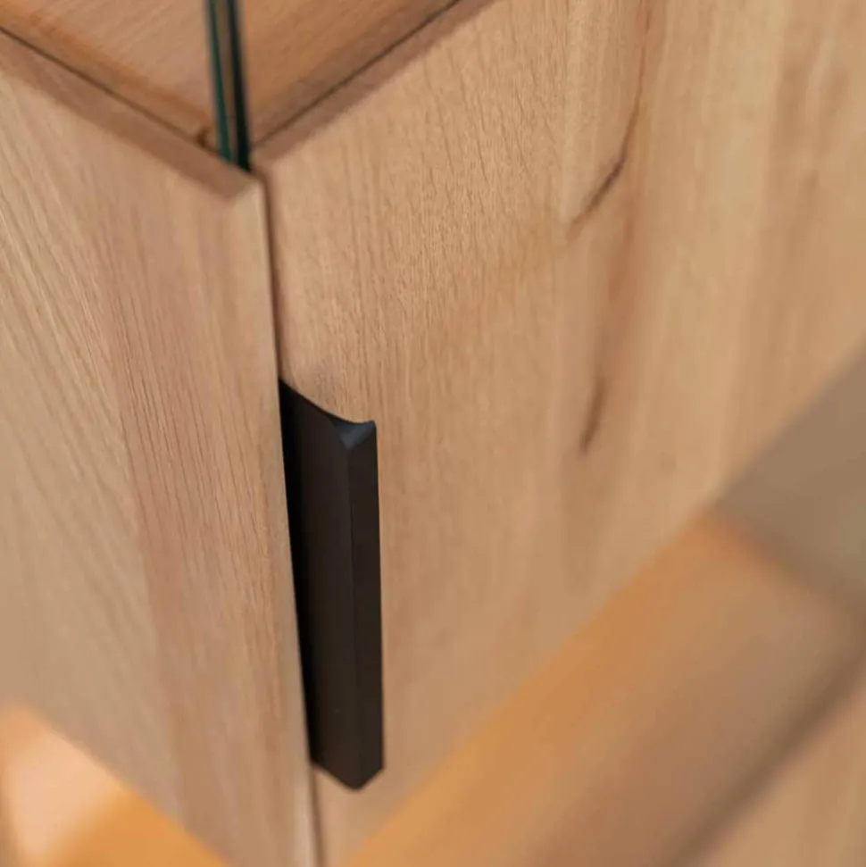 Eichenholz Vitrine mit LED Beleuchtung - Judita