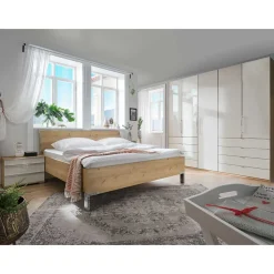 Einrichtung fürs Schlafzimmer in Beige - Lesegano (vierteilig)