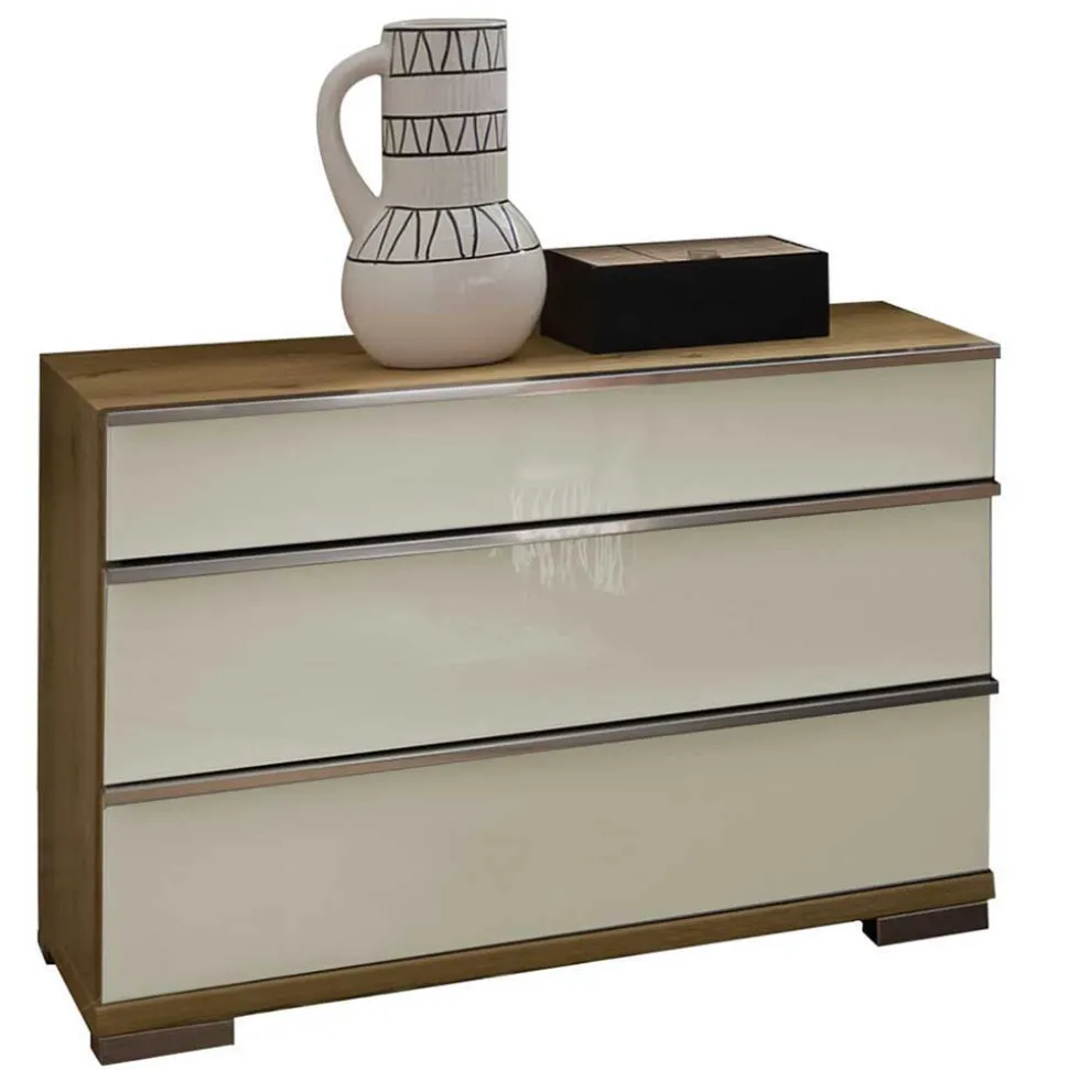 Einrichtung fürs Schlafzimmer in Beige - Lesegano (vierteilig)