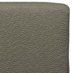 Einsitzer Couchmodul aus Boucle in Dunkelgrün - Racapulco