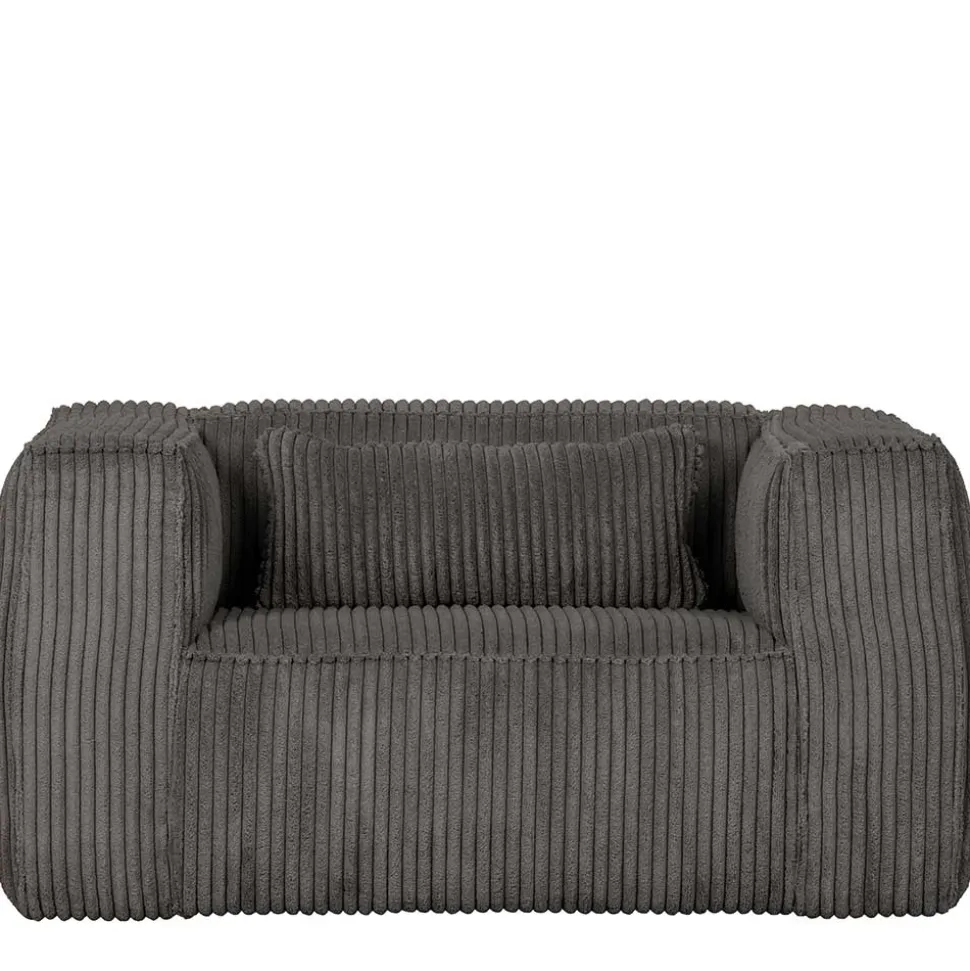 Einzelsessel in Dunkelgrau Cord Ribcord - Jailen