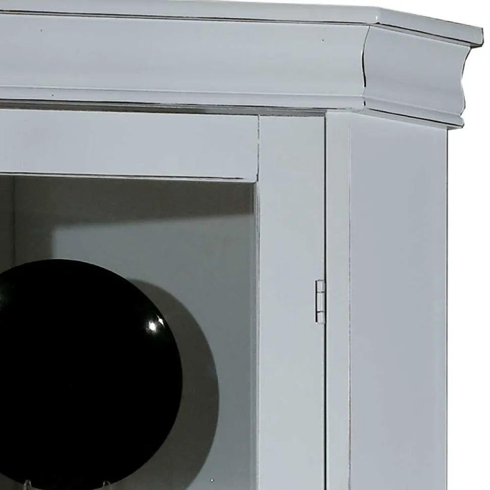 Elegante Eckvitrine im Vintage Landhaus Look - Zarinas