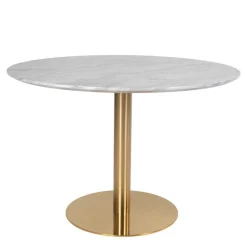 Elegante Esstischgruppe in Rund - Nathan (fünfteilig)