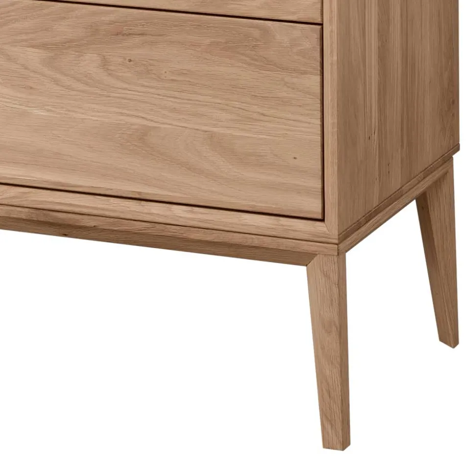 Elegante Kommode aus Wildeiche Bianco geölt - Lamia