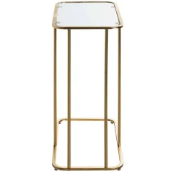 Eleganter Anstelltisch mit klarer Glasplatte - Finnca