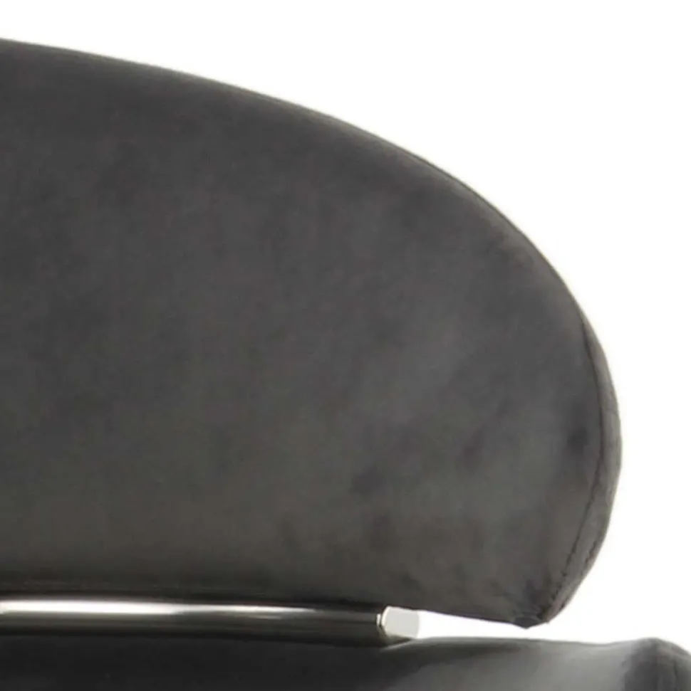 Eleganter Armlehnstuhl in Grau & Silber - Ecolosia