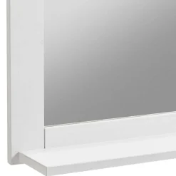 Eleganter Landhaus Spiegel in Weiß & Grau - Mirandesca