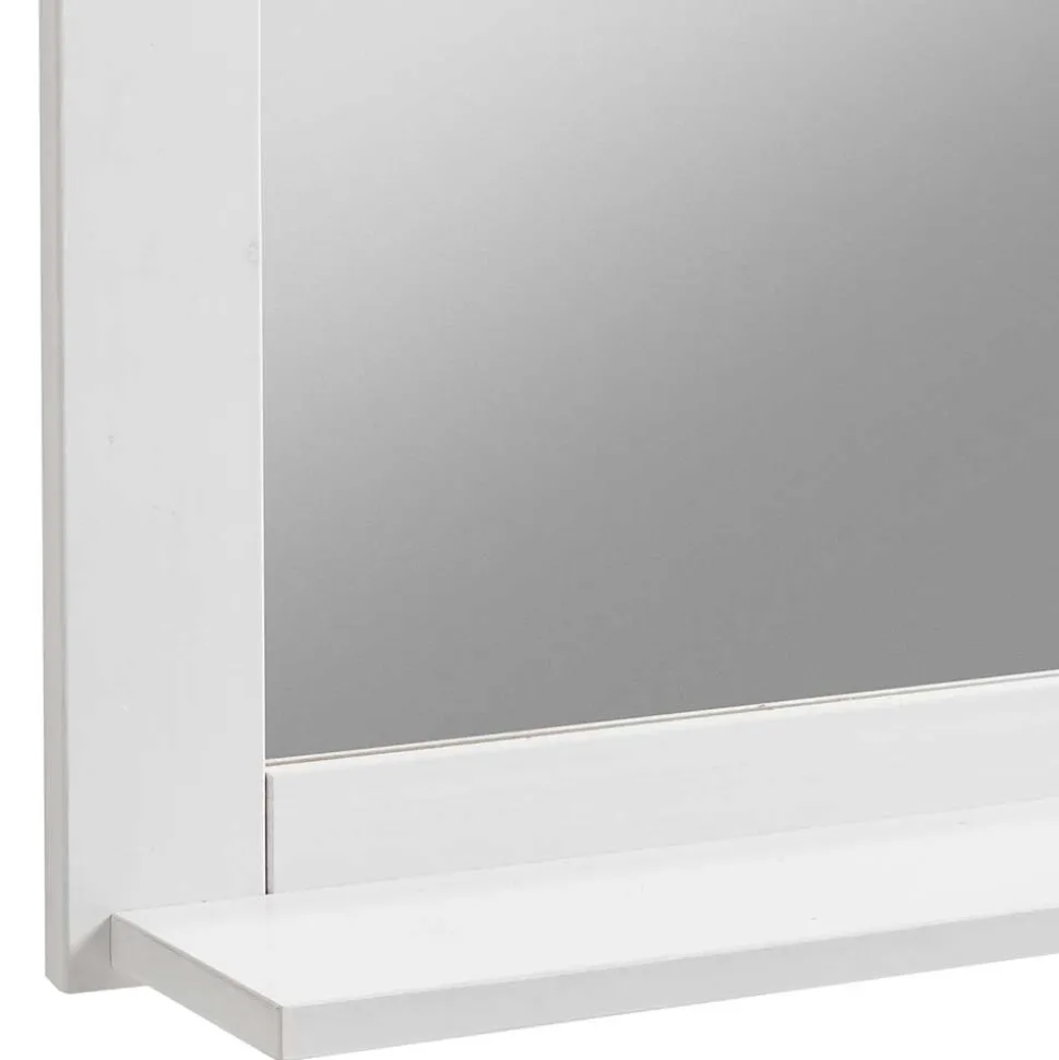 Eleganter Landhaus Spiegel in Weiß & Grau - Mirandesca