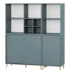 Eleganter Office Schrank in Petrol Blau - Baiamare