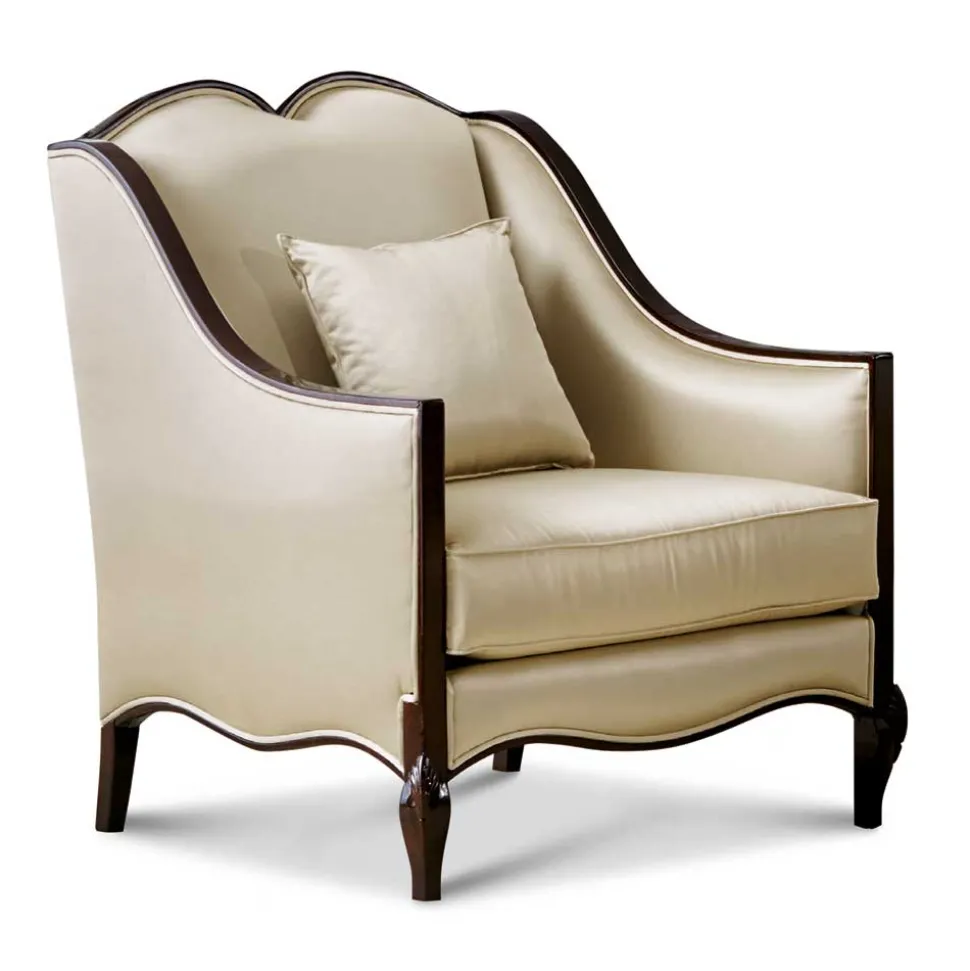 Eleganter Polstersessel in Beige - Sutolary