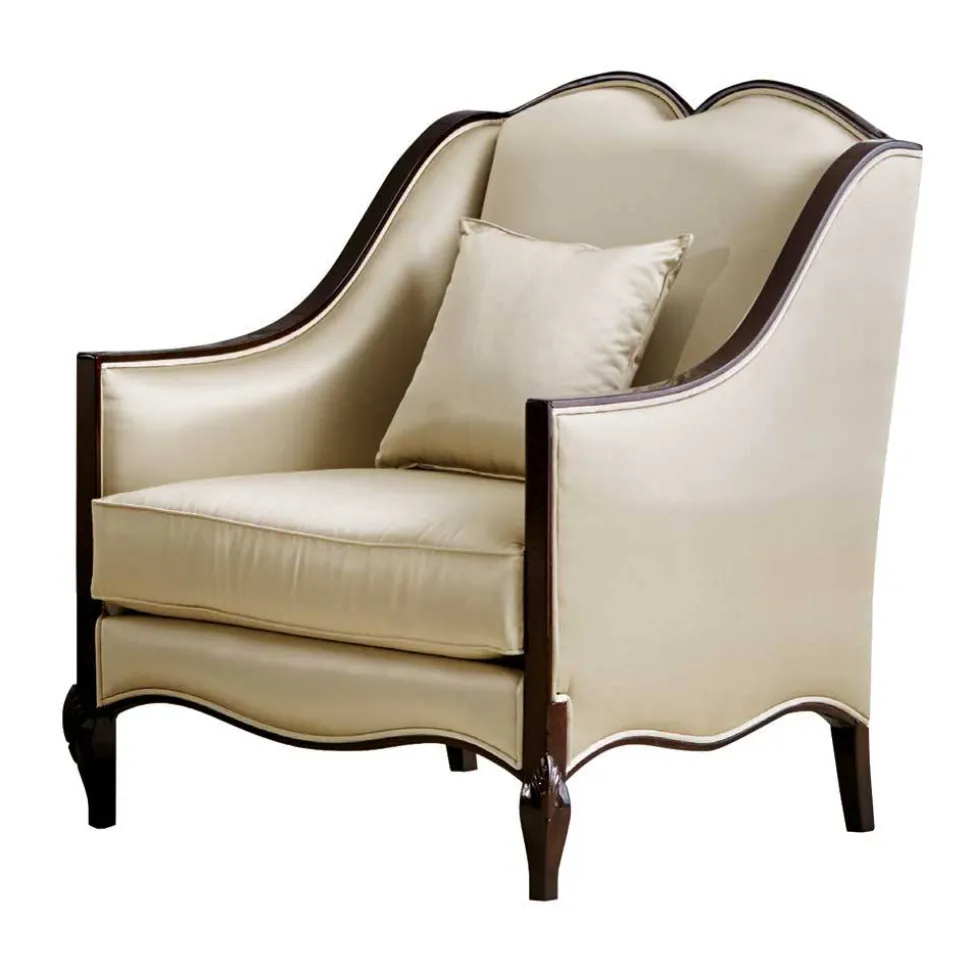 Eleganter Polstersessel in Beige - Sutolary